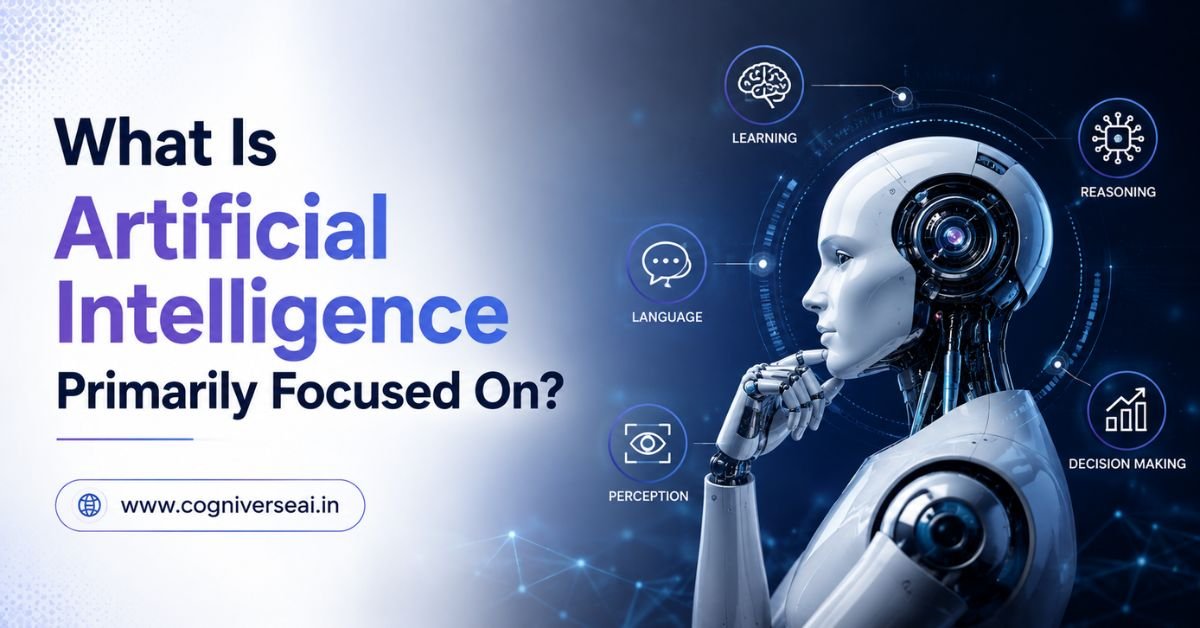 what is artificial intelligence primarily focused on?