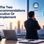 what are the two primary recommendations for an executive or leader to implement with ai?